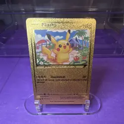 Pokemon Pikachu Gold Foil Card - Image 1