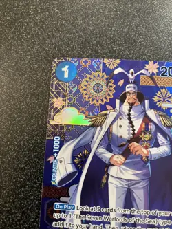 Sengoku SP OP07-046 The Azure Sea’s Seven One Piece Card Game English (OP-14) NM - Image 2