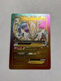 M Rayquaza EX Rainbow Foil HP 700 Fan Art Display Card NM/M - Image 1