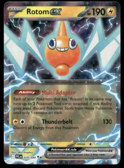 Pokemon Cards Rotom ex 029/094 Phantasmal Flames Double Rare NM *9 - Image 1