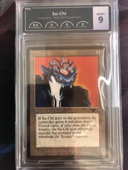 Magic The Gathering ANTIQUITIES SU-CHI artifact card MTG Grade 9 - Image 1