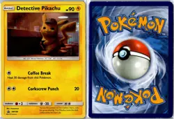 Pokemon Card - Detective Pikachu - SM190 Sun & Moon Promo Promo Holo HP - Image 3