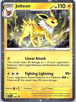 Jolteon - (Cosmos Holo) Holo Rare SV: Scarlet & Violet Promo Cards 169 NM - Image 1