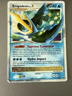 Empoleon LV.X DP11 Holo Diamond & Pearl Promo Pokemon Card – DAMAGED – Creased - Image 1