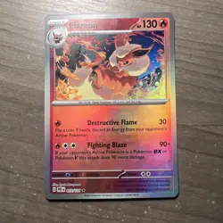 Pokemon TCG Flareon Master Ball Reverse Holo Card 013/131 Prismatic Evolutions - Image 1