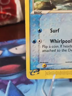 Mudkip 018 Pokemon Card TCG Nintendo Black Star Promo Non Holo Damaged - Image 4