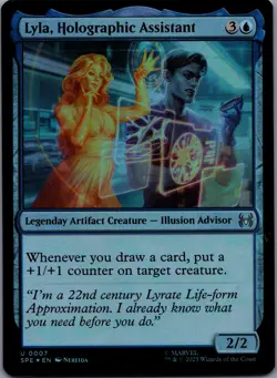 Lyla, Holographic Assistant [Foil] 7/-- Marvel's Spider-Man Eternal Uncommon - Image 1