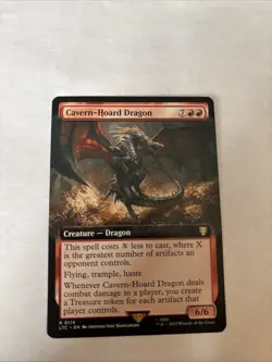 Cavern-Hoard Dragon - Extended Art Regular - MTG LTC R 0114 - Image 1