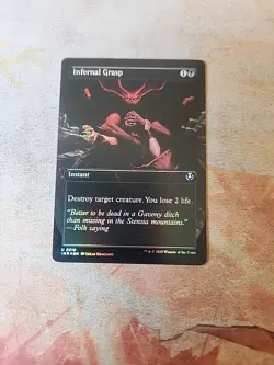 Infernal Grasp Borderless FOIL Innistrad Remastered MTG LP - Image 1