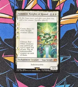 Summon: Knights of Round NM Regular MTG Final Fantasy Unplayed Magic Gathering - Image 1
