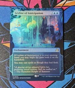 Leyline Of Anticipation NM Foil Enchanting Tales MTG Wilds of Eldraine Unplayed - Image 1