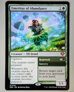 Emeritus of Abundance - Secrets of Strixhaven #145 Mythic Rare - Mint - MtG - Image 1
