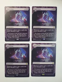 4x Oppression - WoE Enchanting Tales - Near Mint - MTG - Image 1