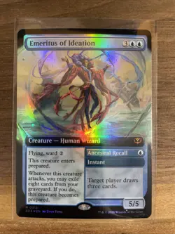 Emeritus of Ideation 0315 Foil (Extended Art) Secrets of Strixhaven MTG - Image 1