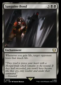 MTG Sanguine Bond, NM-Mint, English Commander: The Lord of the Rings: Tales of M - Image 1