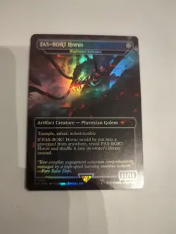 FAS-BOR7 Horus - Blightsteel Colossus (Rainbow Foil) Secret Lair Drop Foil NM - Image 1