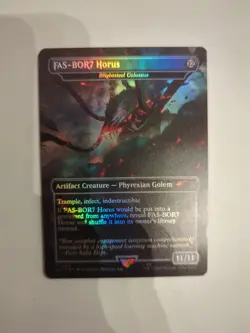 FAS-BOR7 Horus - Blightsteel Colossus (Rainbow Foil) Secret Lair Drop Foil NM - Image 2
