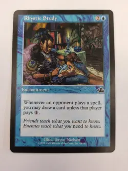 MTG Rhystic Study Prophecy NM - Image 1