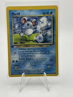 Marill 66/111 Neo Genesis 1st Edition Regular Common Vintage Pokemon Card - Image 1