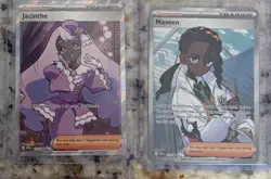 Pokemon Lot: IR: Aurorus 092/088. Full Arts: Jacinthe 110/088, Naveen 112/088. - Image 1