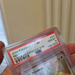 PSA 10 Mimikyu Paldean Fates Pokemon Center Stamp Exclusive ETB SVP 075 GEM MINT - Image 3