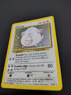 Pokemon TCG Chansey 3/102 Unlimited Holo Base Set - Image 1