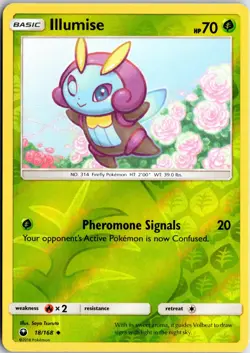 Illumise 18 Reverse Holo UC Celestial Storm Pokemon NM/M - Image 1