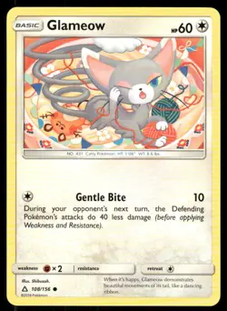 Glameow 108/156 Common Ultra Prism Pokemon Lightly Played - Image 1