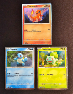 Pokemon 151 Cosmo Promos Charmander Squirtle Bulbasaur 046 047 048 - Image 1