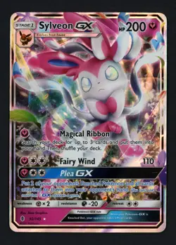 Sylveon GX 92/145 SM - Guardians Rising Holofoil Ultra Rare Pokemon TCG - Image 1