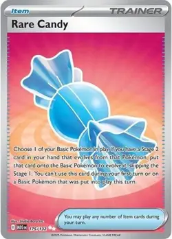 Rare Candy (#175/132) - Holofoil ME - Base Set NM Pokemon - Image 1