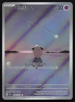 Cleffa 202/197 Illustration Rare Obsidian Flames Pokemon English NM - Image 1