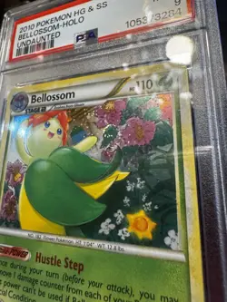 Pokemon TCG Bellossom 1/90 Holo Rare Undaunted HGSS 9 Swirl - Image 3
