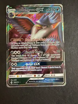 Honchkrow GX Holo SM - Unbroken Bonds 109/214 NM Pokemon TCG - Image 1