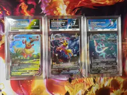 Pokemon 2021 Flareon Jolteon Vaporeon SWSH Premium Collection Promos Ace Graded! - Image 2