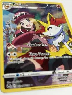 Pokemon Braixen TG01/TG30 Sword & Shield Silver Tempest Trainer Gallery Holo - Image 2