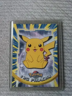 1999 Topps Pokemon TV Animation Series 1 Pikachu #25 - Non-Foil - Black Logo - Image 1