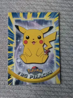 1999 Topps Pokemon TV Animation Series 1 Pikachu #25 - Non-Foil - Black Logo - Image 2