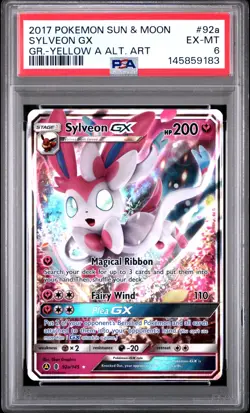 2017 Pokemon Sun & Moon Guardians Rising 92a Sylveon GX PSA 6 145859183 - Image 1