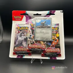 Paldea Evolved 3-Pack Blister (Varoom Edition) - Pokemon TCG - New/Sealed - Image 1