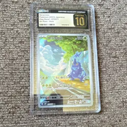 CGC Pristine 10 Pokemon Heracross 072/071 Sv2d Clay Burst Art Rare Holo JP - Image 1