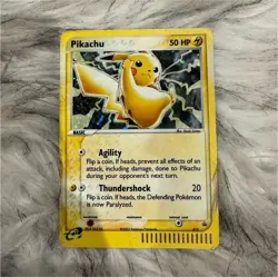 Pokemon Pikachu Promo Holo 012 Nintendo 2003 50 HP EX Series Collector's Tin - Image 1