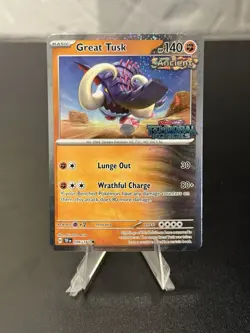 Great Tusk Cosmos Holo Temporal Forces Stamped Promo 096/162 (NM) - Pokemon TCG - Image 1