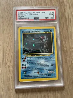 2001 POKEMON NEO REVELATION #65 SHINING GYARADOS-HOLO PSA 9 MINT - Image 1