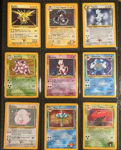 Vintage Pokemon Binder 36 Holos 1998-2002 NO CREASES Zapdos Mewtwo Nidoking - Image 1