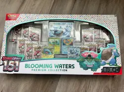 Pokemon TCG: 151 Blooming Waters Premium Collection Factory SEALED BOX, MINT - Image 1