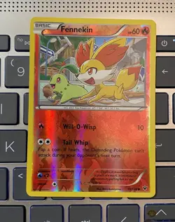 Pokemon Fennekin 10/124 XY Fates Collide Reverse Holo Common nm condition - Image 1