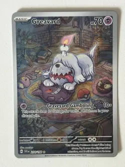 Pokemon TCG Greavard SV01: Scarlet & Violet Illustration Rare Holo 214/198 HP70 - Image 1