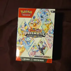 Pokemon Scarlet & Violet Prismatic Evolutions Booster Bundle Box 6 Packs - Image 1