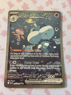 Pokemon TCG Jellicent EX Special Illustration Rare Full Art Holo 168/086 SV 270… - Image 1
